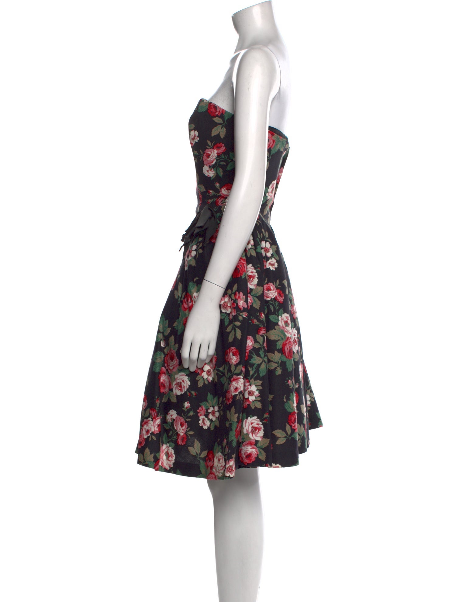 Victor Costa Floral Print Mini Dress